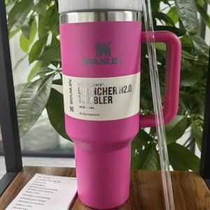 Stanley HOT PINK Camelia Exclusive Flostate 40oz Quencher H20 Tumbler